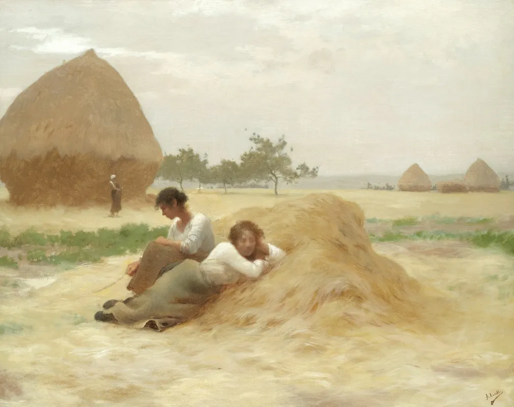 Les Moissonneuses by Henry Lerolle - Canvas Print