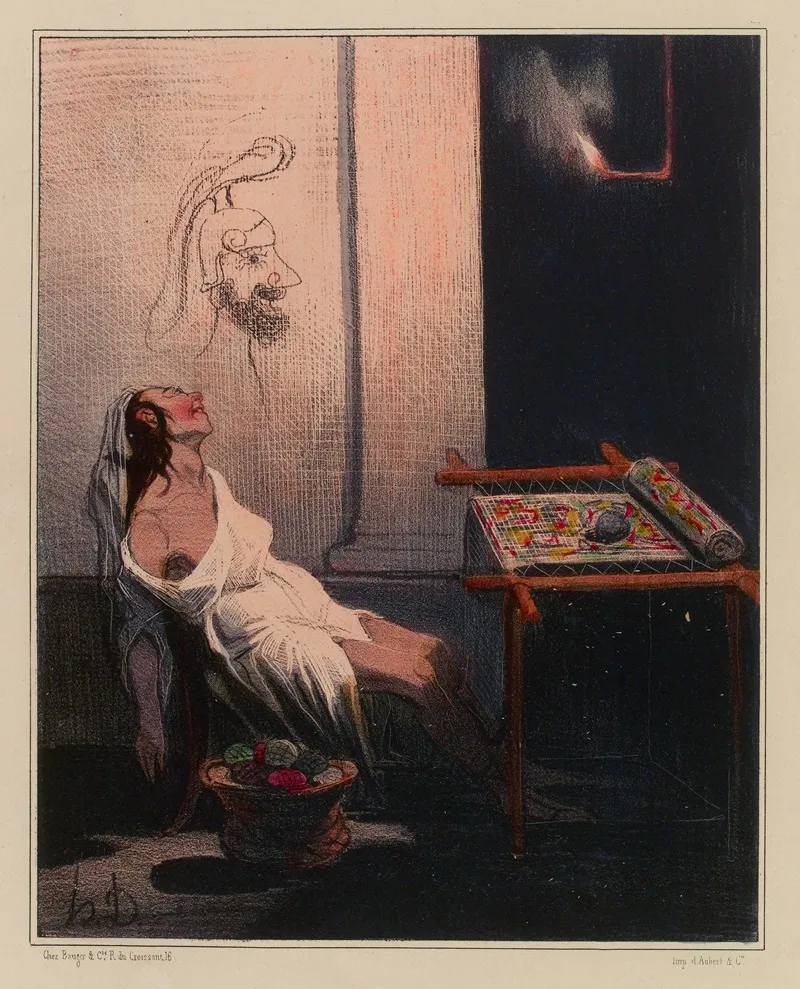 Les Nuits De Penelope by Honoré Daumier - Canvas Print