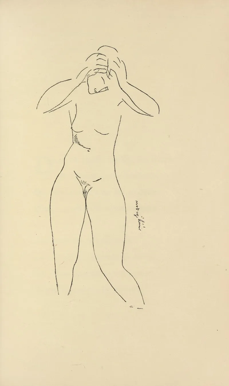 Les Nymphes Pl 2 by Amedeo Modigliani - Canvas Print