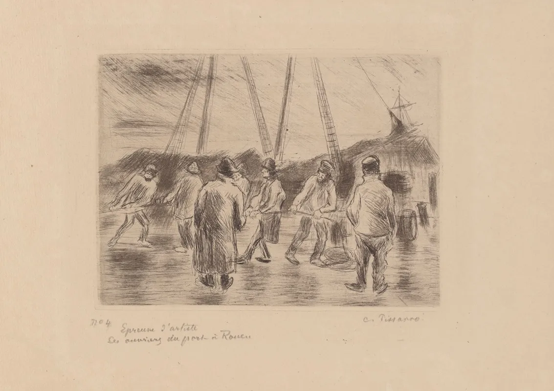 Les Ouvriers Du Port A Rouen