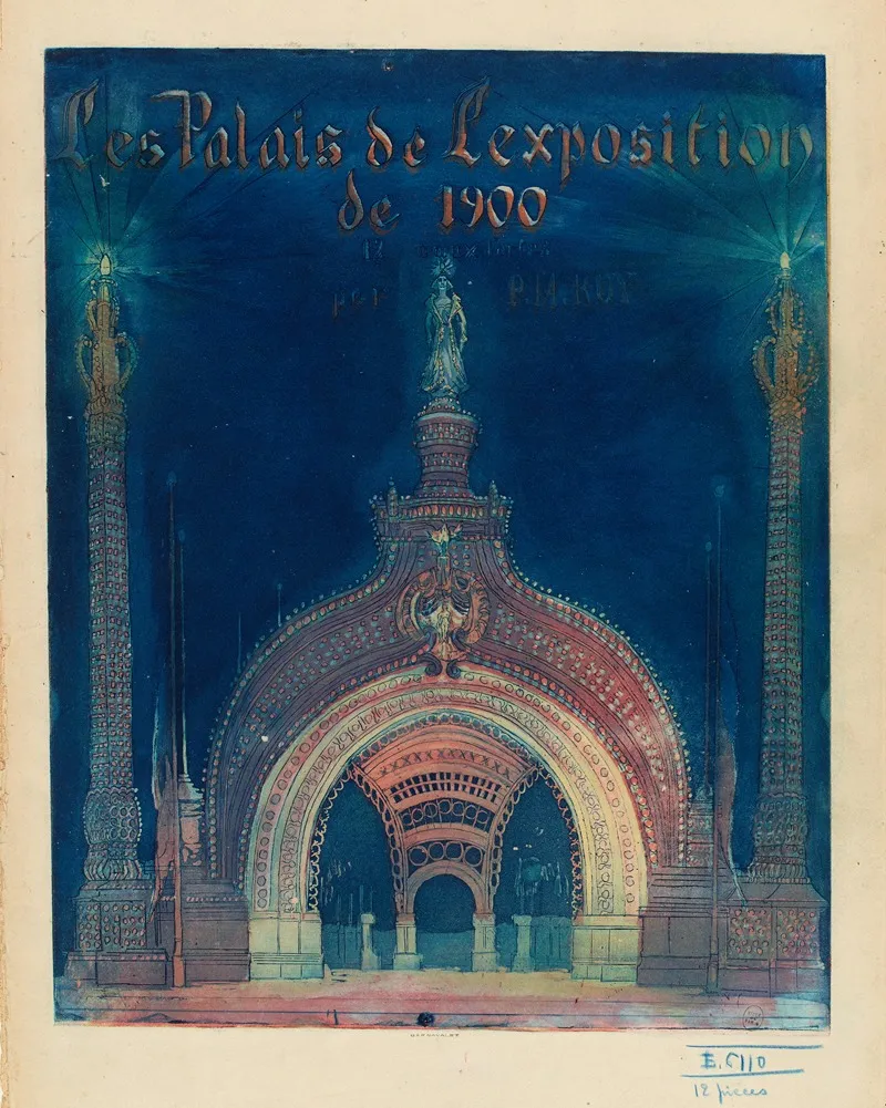 Les Palais De Lexposition De 1900 Couverture by Pierre-Marcel Roy - Canvas Print