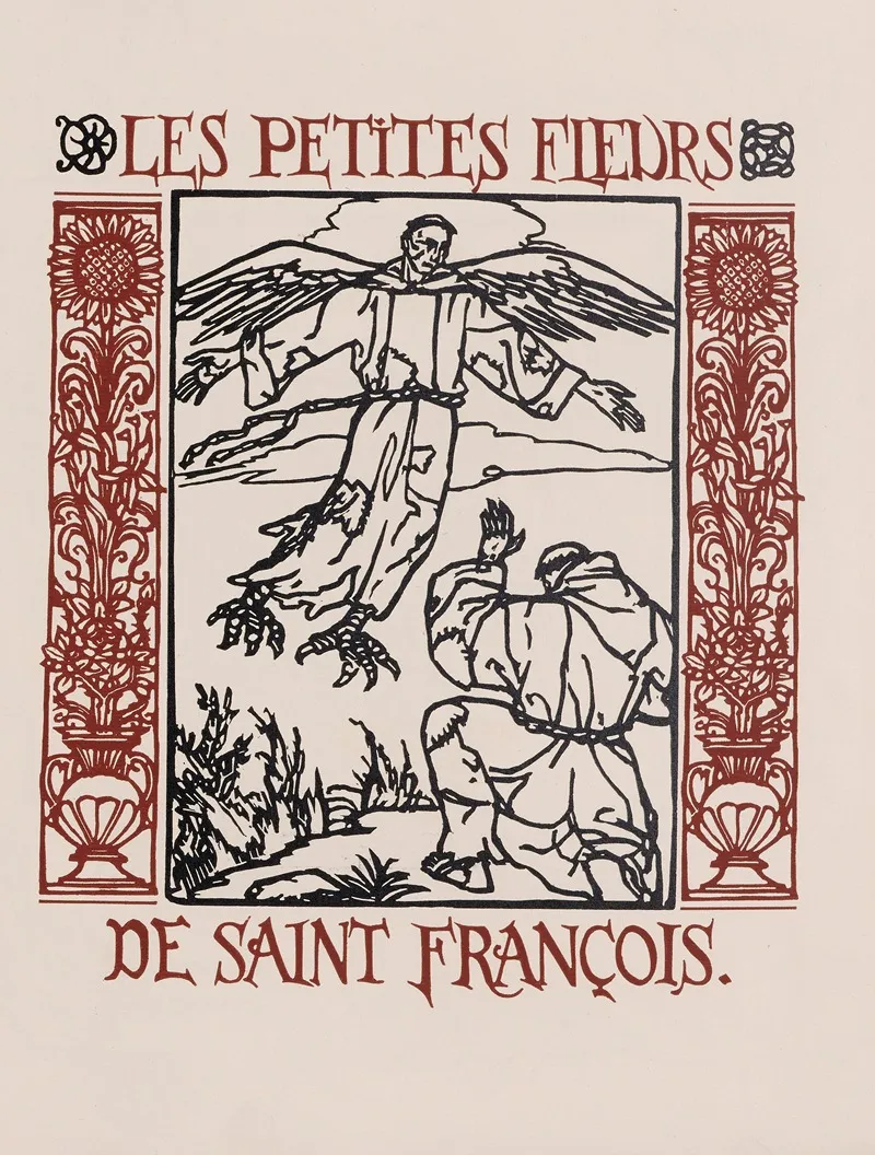 Les Petites Fleurs De St Francois Dantonio Cesari 5 by Emile Bernard - Canvas Print