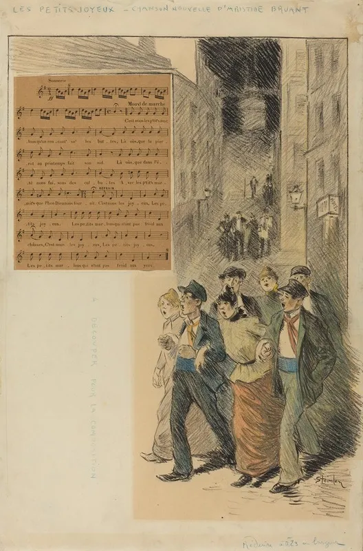 Les Petits Joyeux by Théophile Alexandre Steinlen - Canvas Print