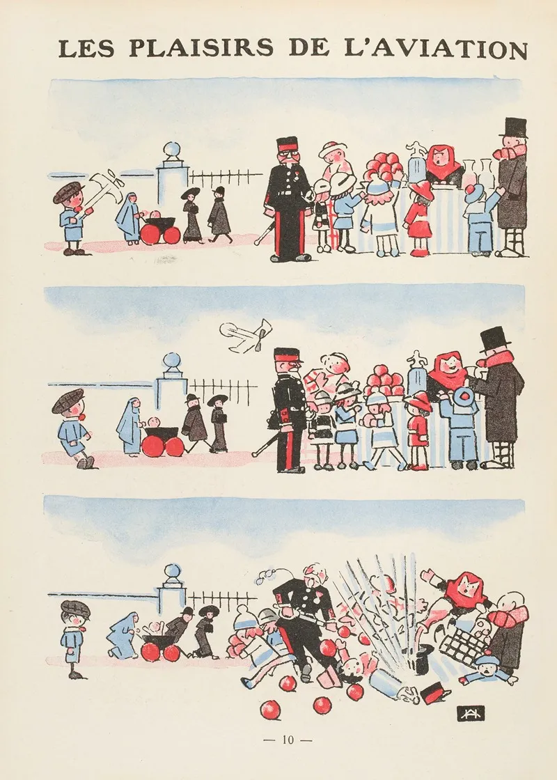 Les Plaisirs De Laviation by André Hellé - Canvas Print