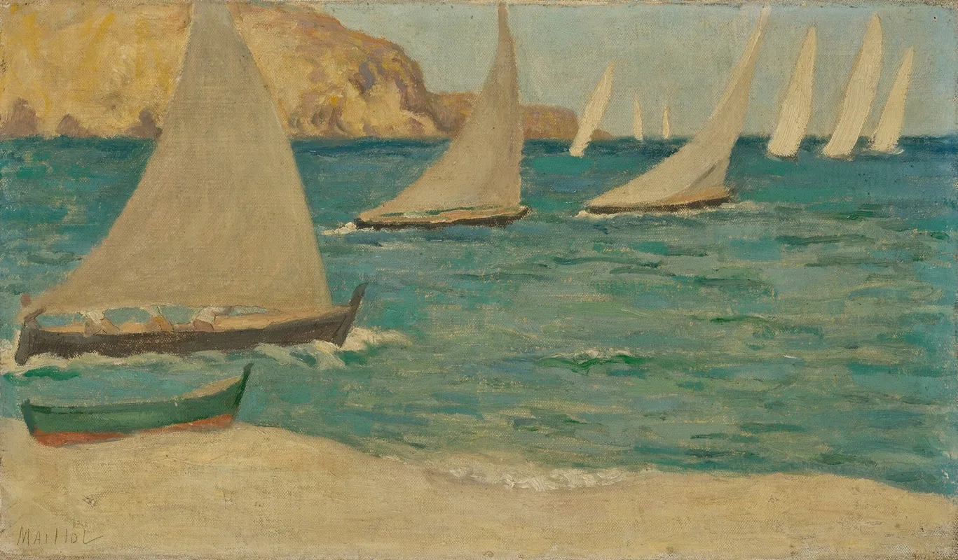 Les Regates by Aristide Maillol - Canvas Print