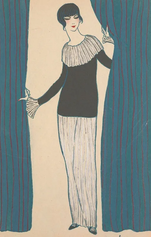 Les Rideau Qui Secarte by Georges Lepape - Canvas Print