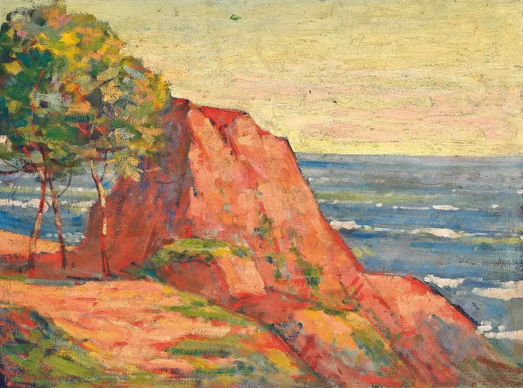 Les Roches Rouges A Agay 3 by Armand Guillaumin - Canvas Print