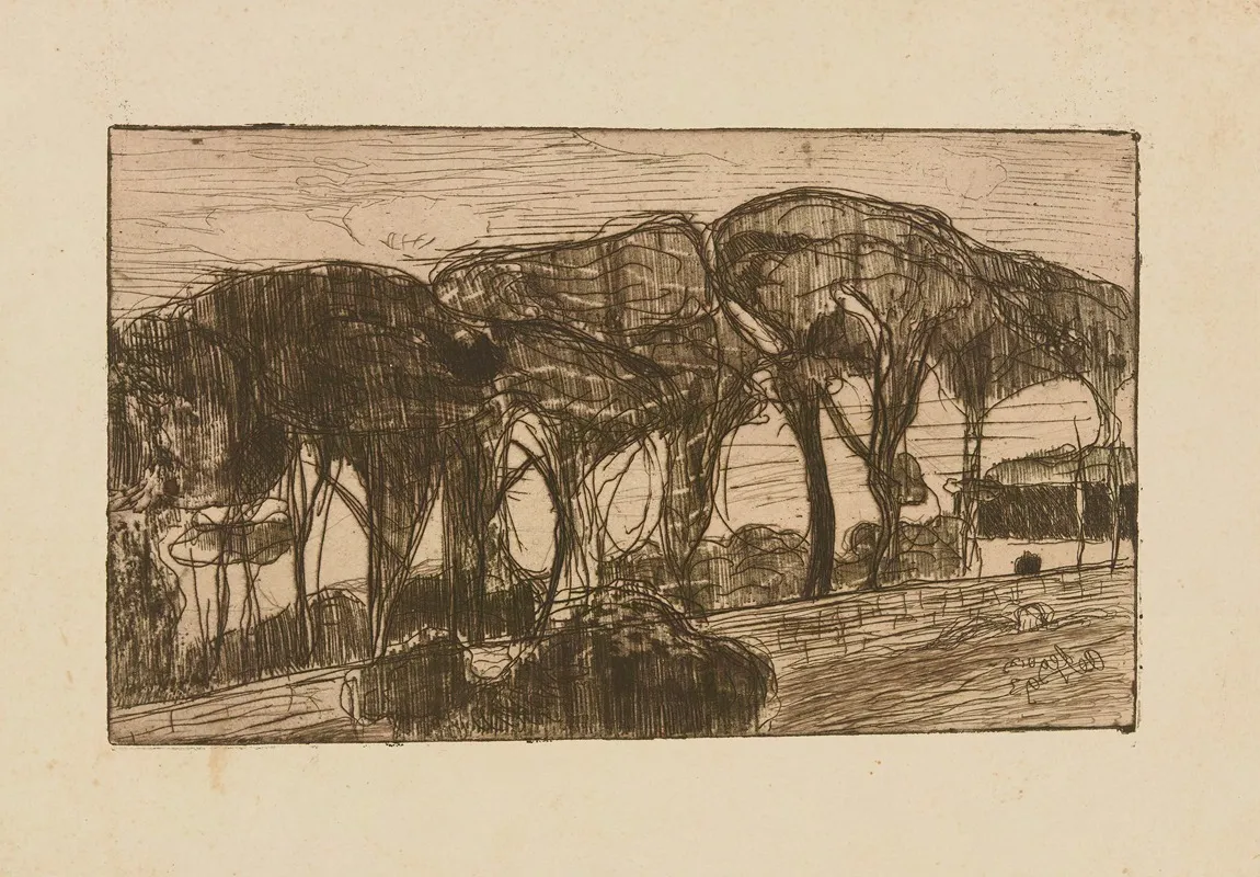 Les Sapins by Armand Seguin - Canvas Print