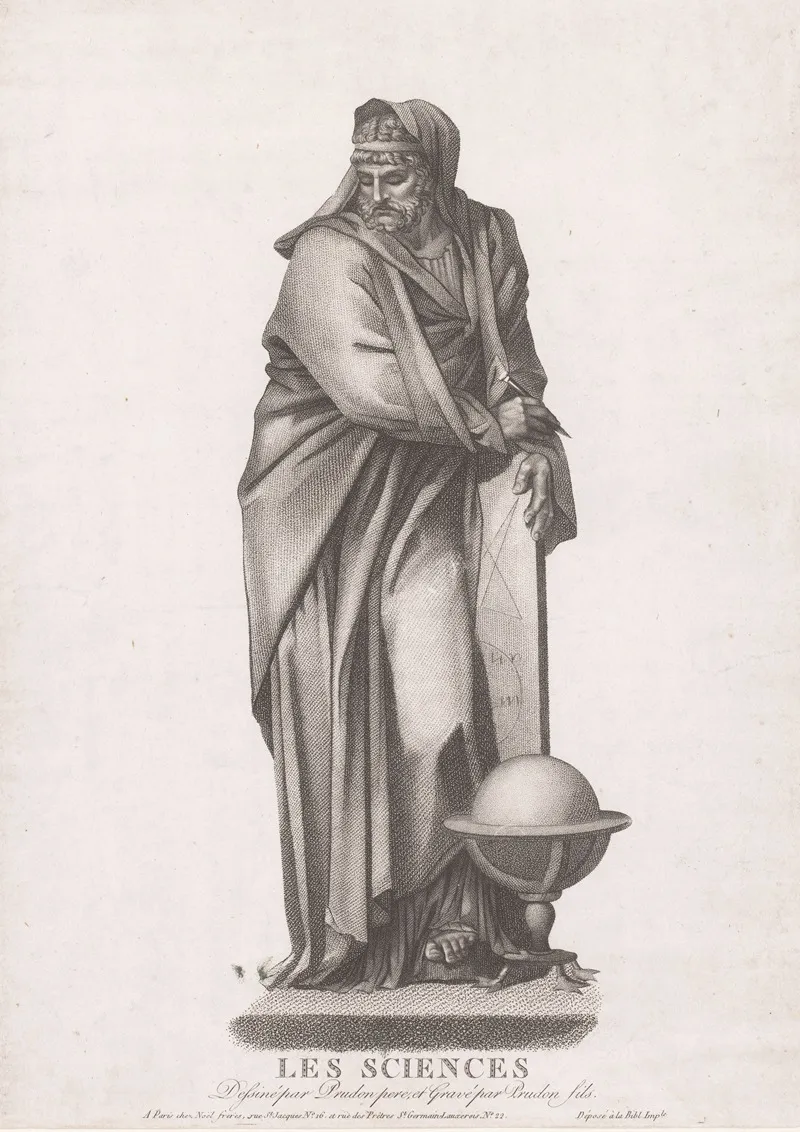 Les Sciences 2 by Jean Prud'hon - Canvas Print