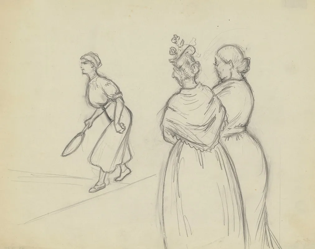 Les Spectatrices by Louis de Fleurac - Canvas Print