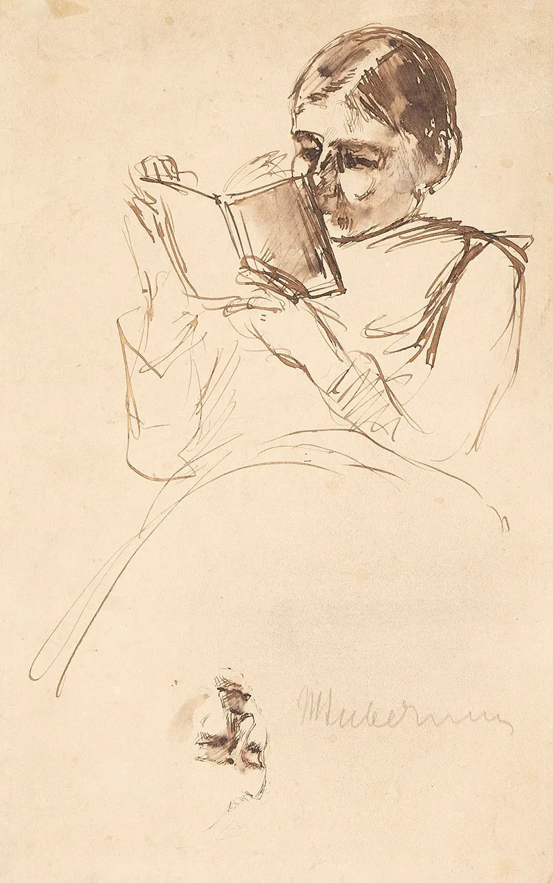 Lesende Frau Martha Liebermann Geb Marckwald