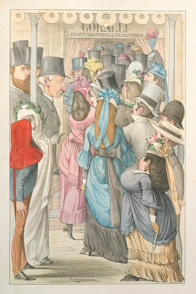 Lesposizione Marittima Visitata Da Dante E Virgilio Pl 16 by Antonio Manganaro - Canvas Print