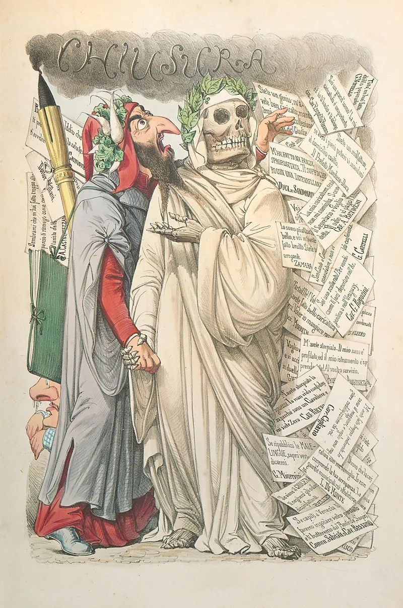 Lesposizione Marittima Visitata Da Dante E Virgilio Pl 32 by Antonio Manganaro - Canvas Print