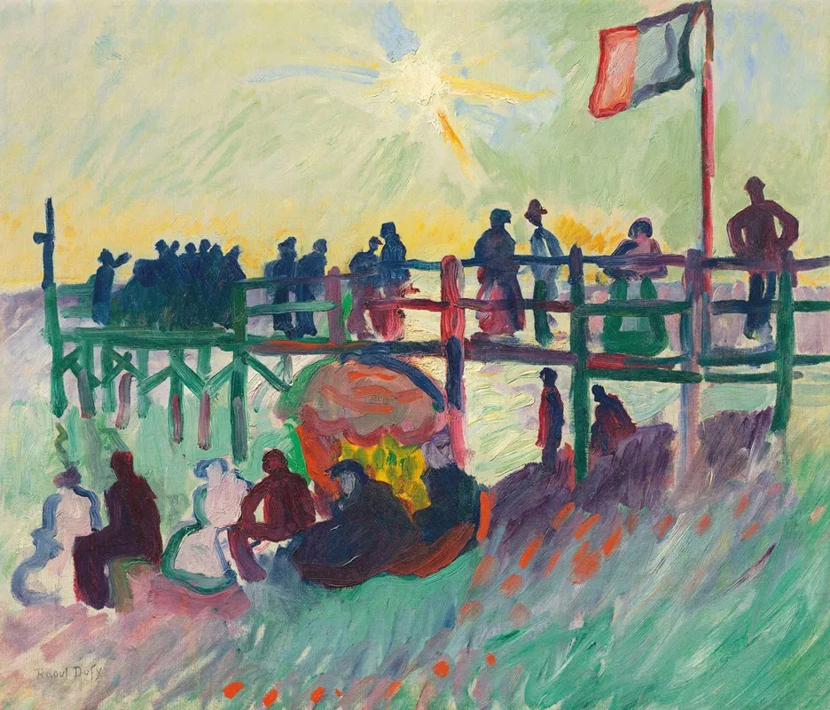 Lestacade Au Havre by Raoul Dufy - Canvas Print