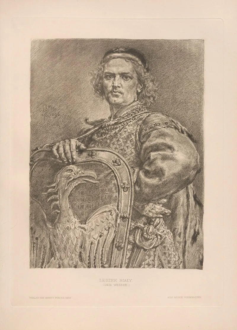 Leszek Bialy by Jan Matejko - Canvas Print