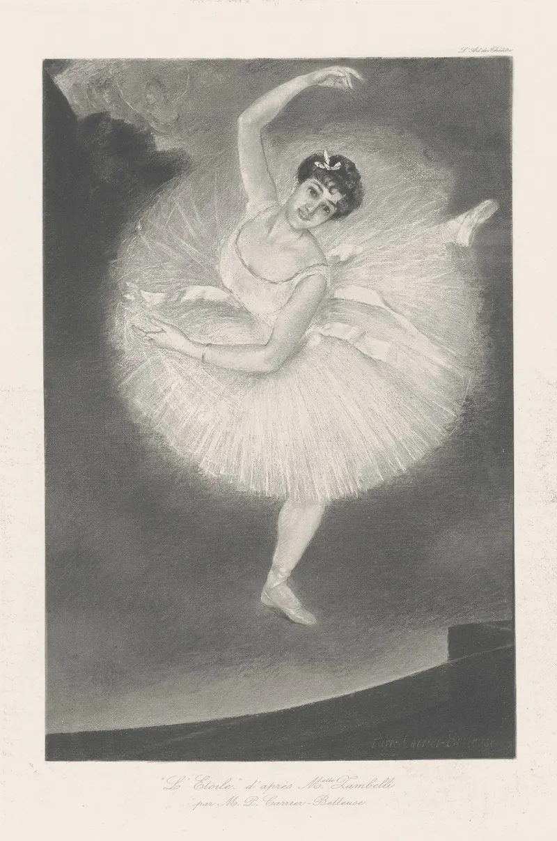 Letoile Dapres Melle Zambelli by Pierre Carrier-Belleuse - Canvas Print