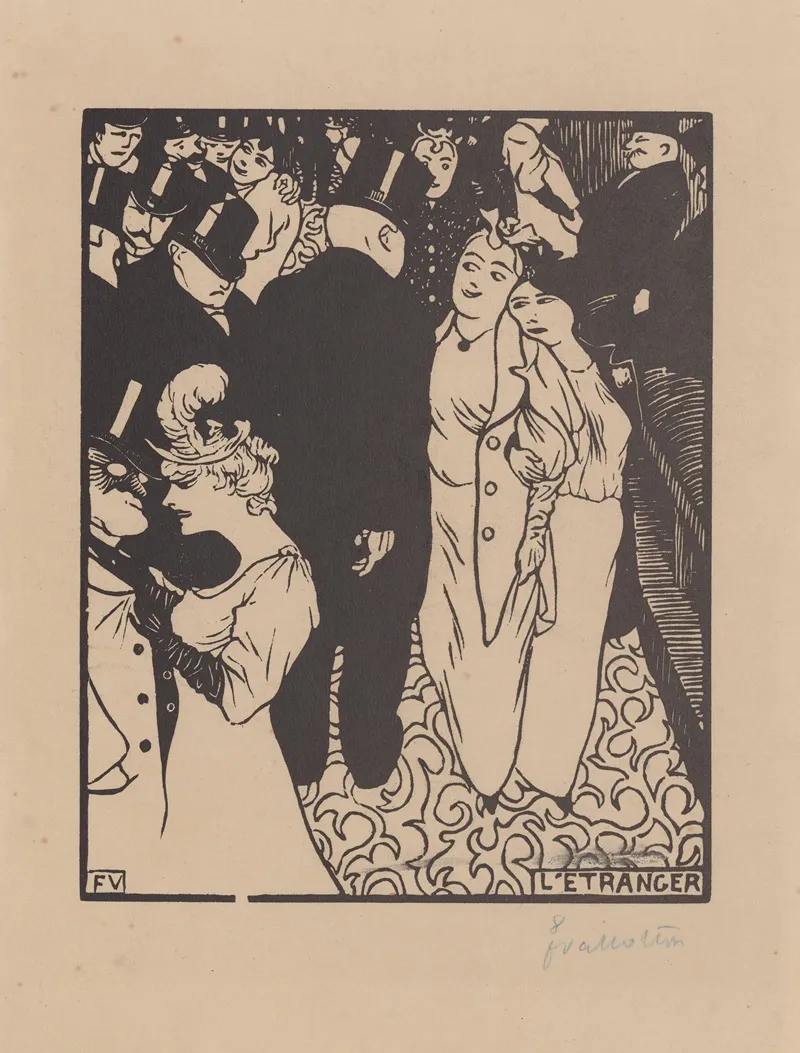 Letranger by Félix Vallotton - Canvas Print