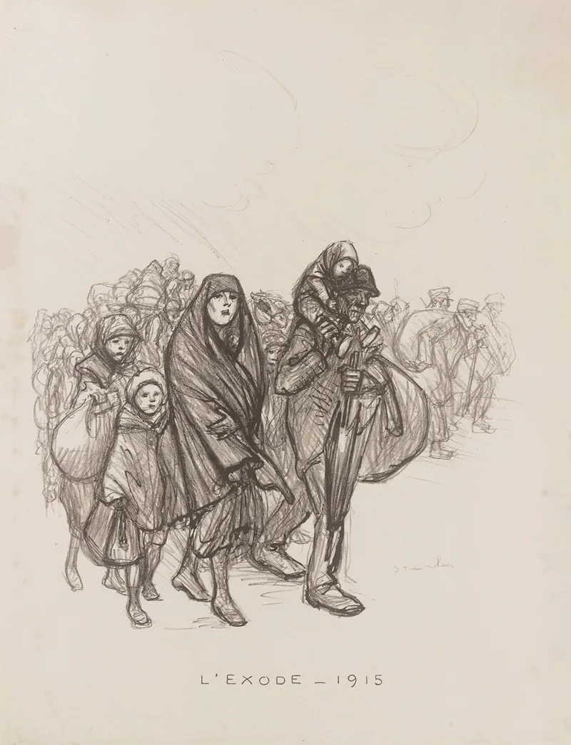 Lexode 1915 by Théophile Alexandre Steinlen - Canvas Print