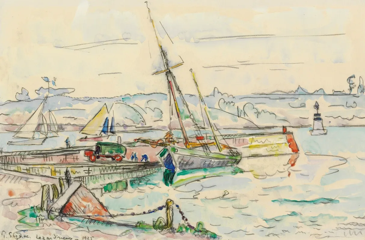 Lezardrieux Voilier A Quai