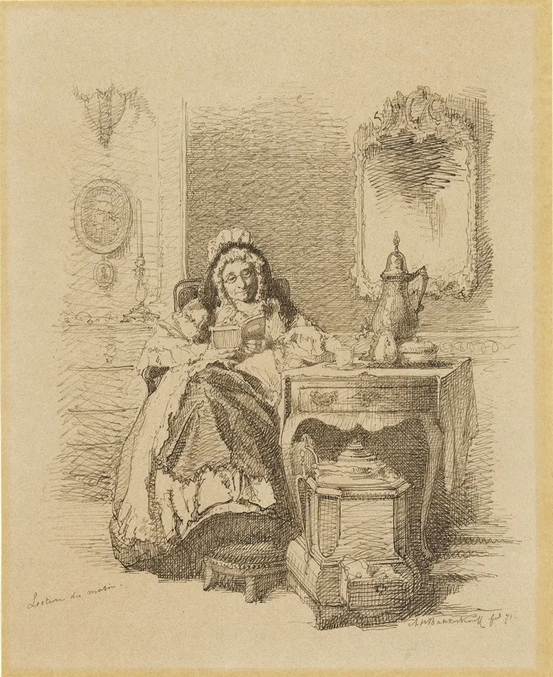 Lezende Oude Dame