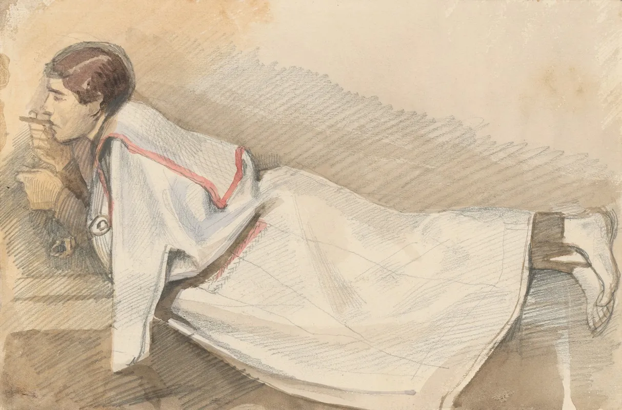 Leziaci Paholok by Ladislav Mednyánszky - Canvas Print