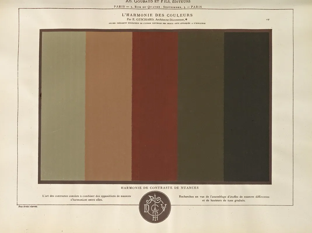 Lharmonie Des Couleurs Pl 060 by Édouard Guichard - Canvas Print