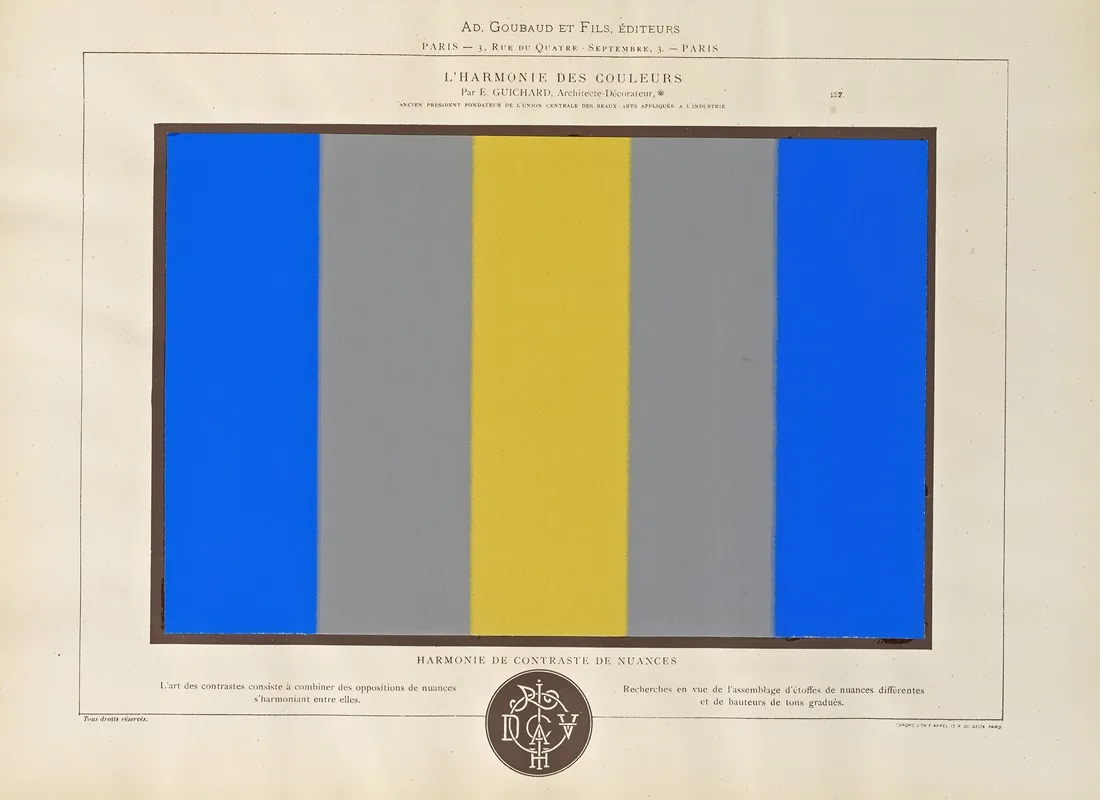 Lharmonie Des Couleurs Pl 105 by Édouard Guichard - Canvas Print