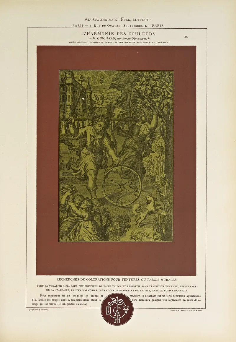 Lharmonie Des Couleurs Pl 115 by Édouard Guichard - Canvas Print