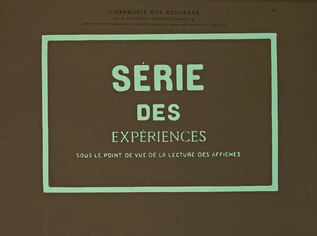 Lharmonie Des Couleurs Pl 145