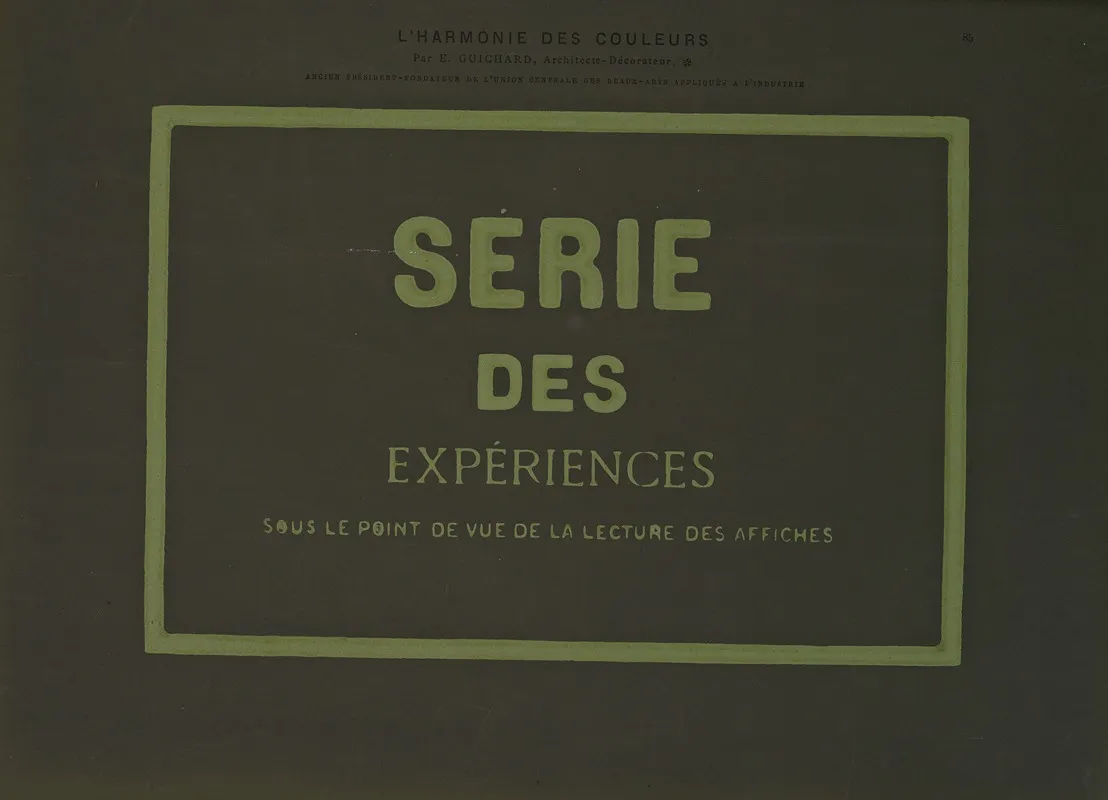 Lharmonie Des Couleurs Pl 147