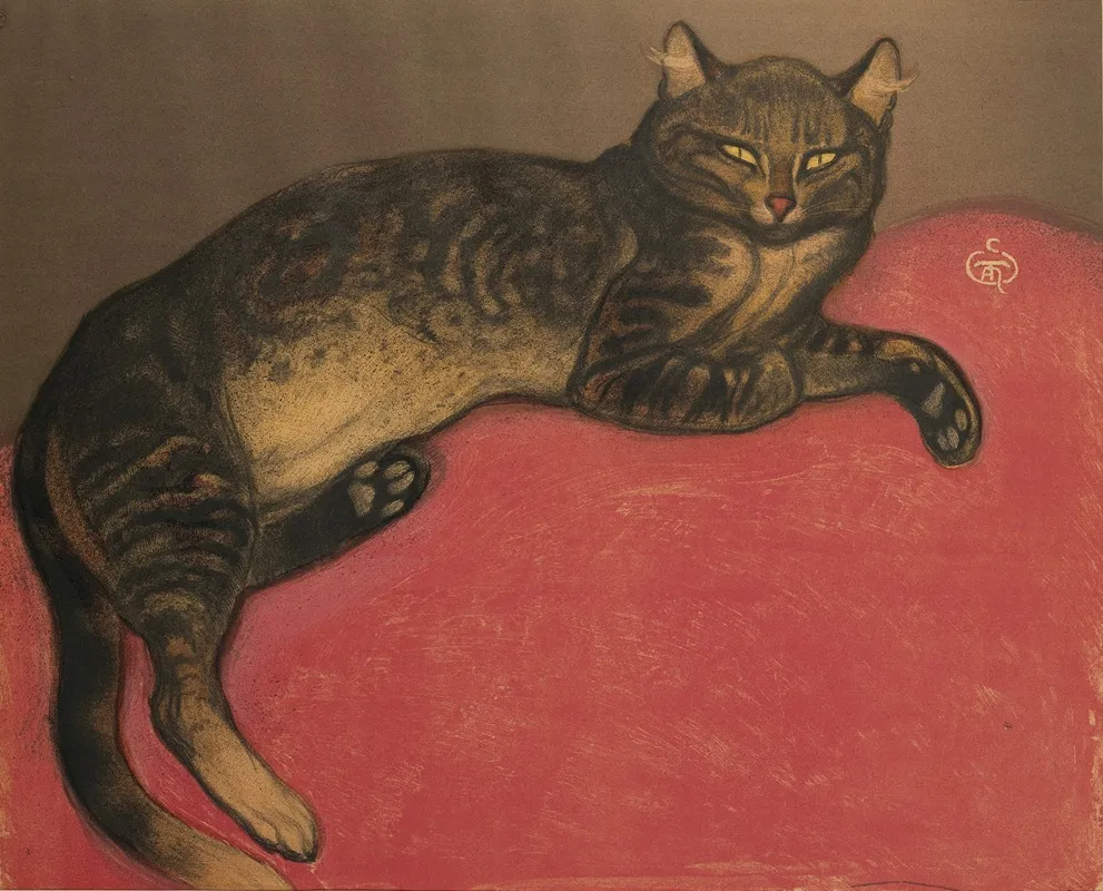 Lhiver Chat Sur Un Coussin