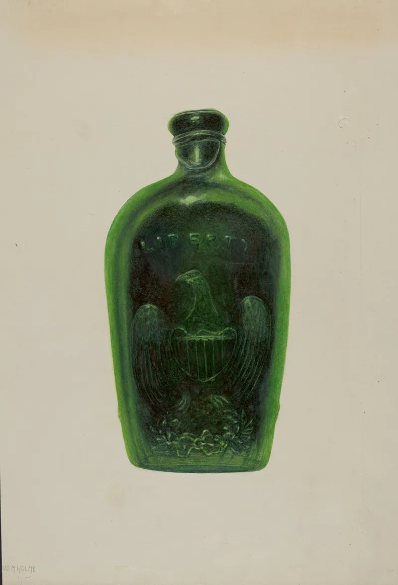 Liberty Bottle by Maud M. Holme - Canvas Print