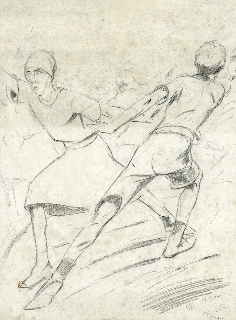 Lichaamsbeweging 3 by Alfred Ost - Canvas Print