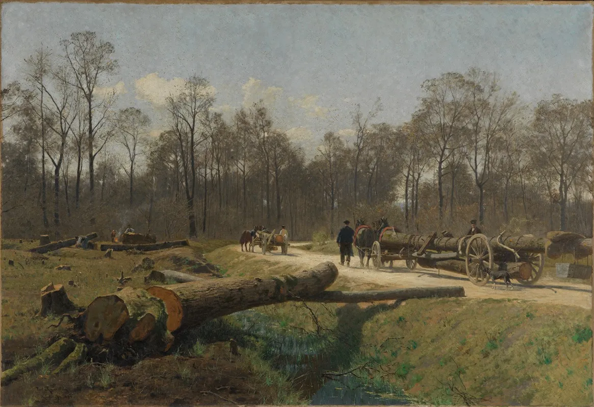 Lichtung Im Durlacher Wald by Paul von Ravenstein - Canvas Print