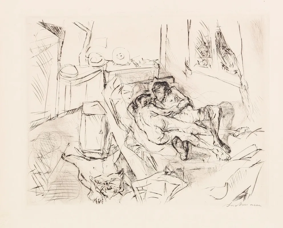 Liebespaar I by Max Beckmann - Canvas Print