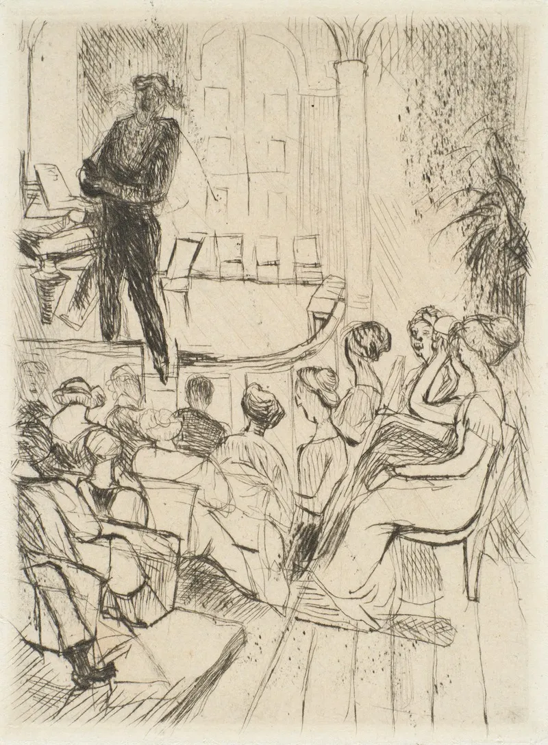 Liederabend Ludwig Wullner by Rudolf Grossmann - Canvas Print