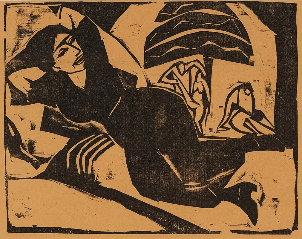 Liegende Frau
