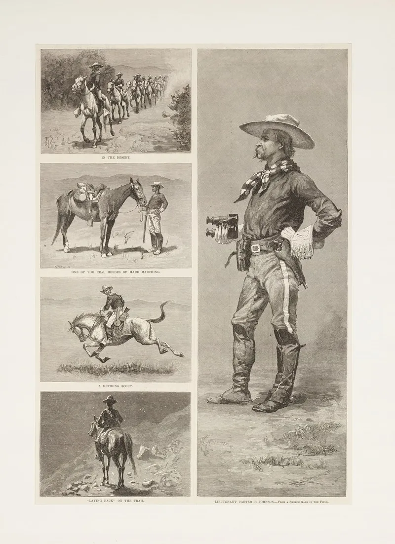 Lieutenant Johnson And The Tenth United States Cavalry In Arizona