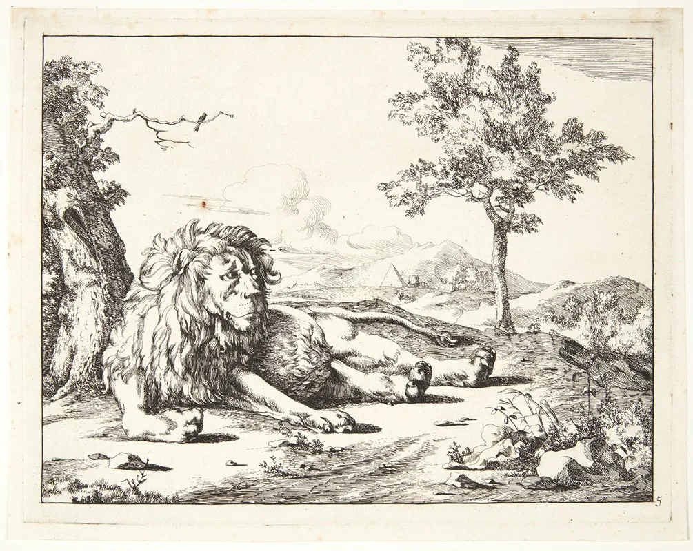 Liggende Love Set Forfra by Marcus de Bye - Canvas Print