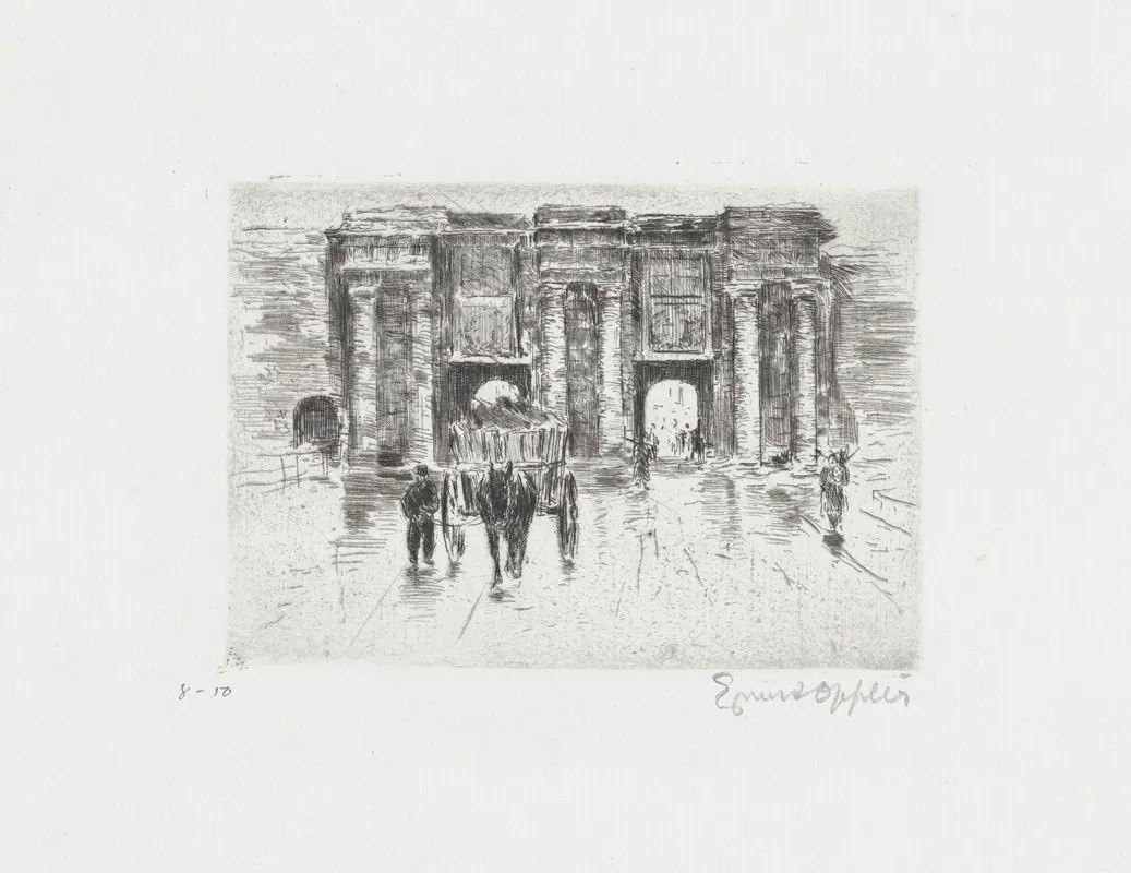 Lille Porte De Donai by Ernst Oppler - Canvas Print