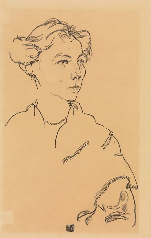 Lilly Steiner by Egon Schiele - Canvas Print