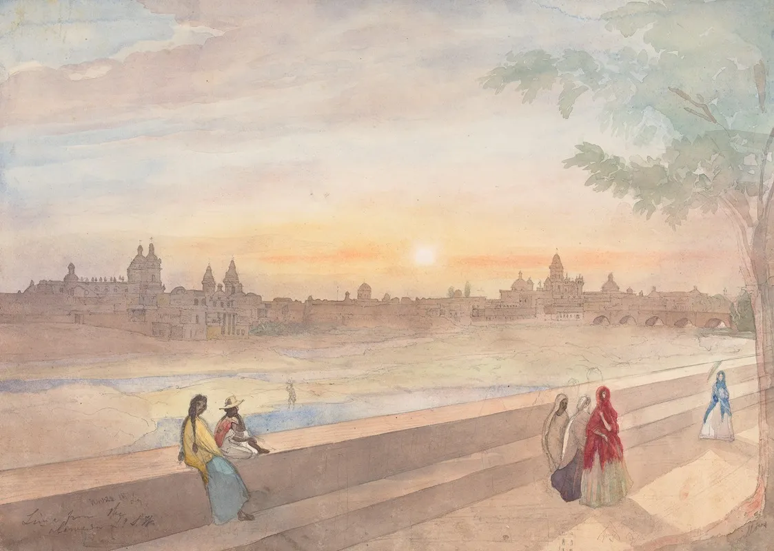 Lima by Godfrey Thomas Vigne - Canvas Print