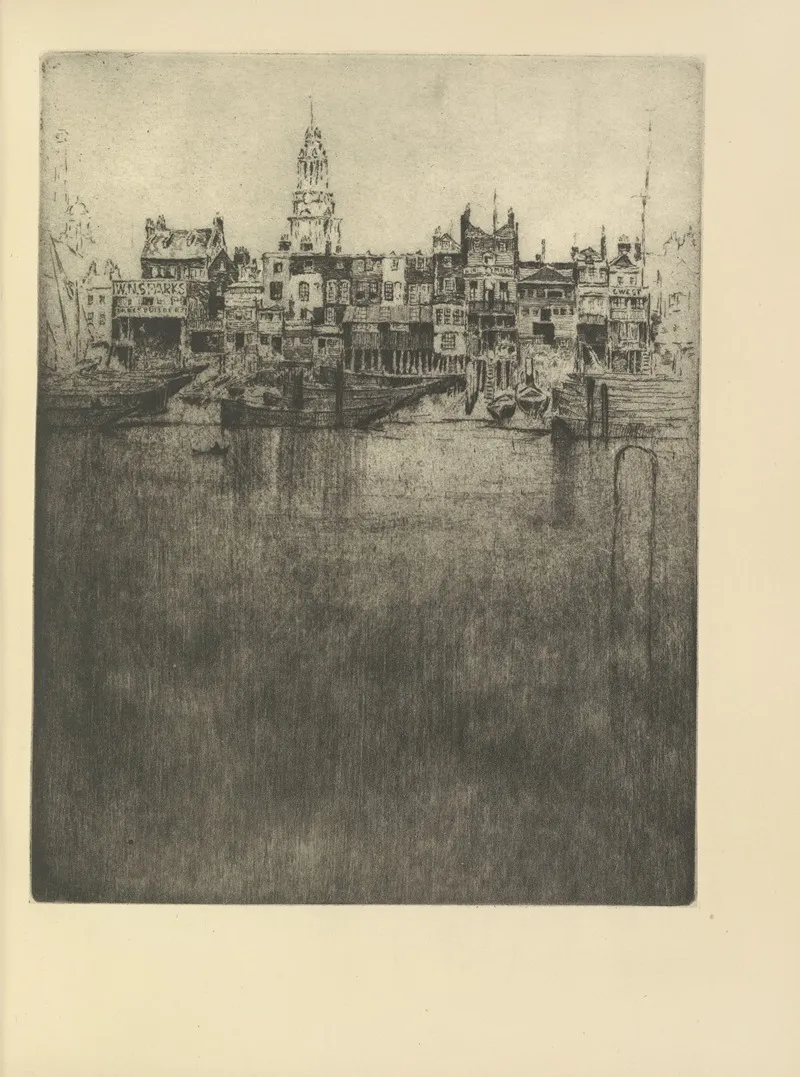 Limehouse 4 by Joseph Pennell - Canvas Print