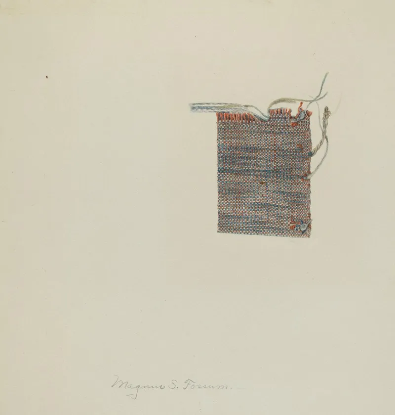 Linen And Cotton Homespun 4 by Magnus S. Fossum - Canvas Print
