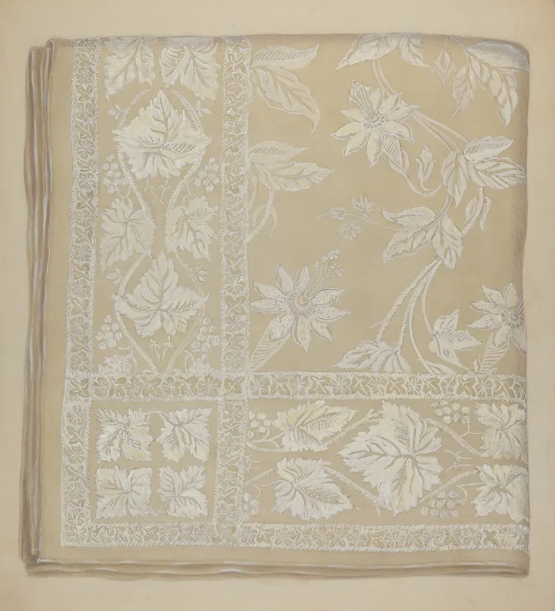 Linen Table Cloth by Eva Wilson - Canvas Print