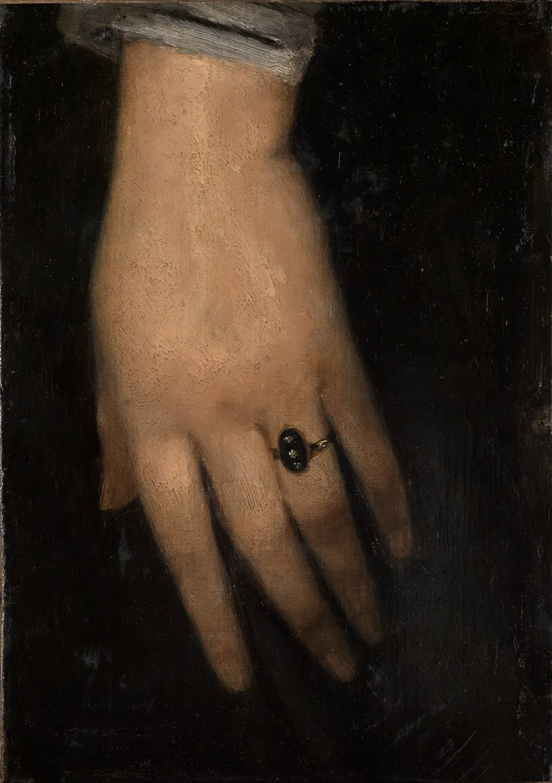 Linke Hand by Wilhelm Leibl - Canvas Print