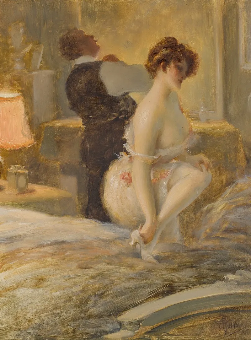 Lintimite by Albert Guillaume - Canvas Print