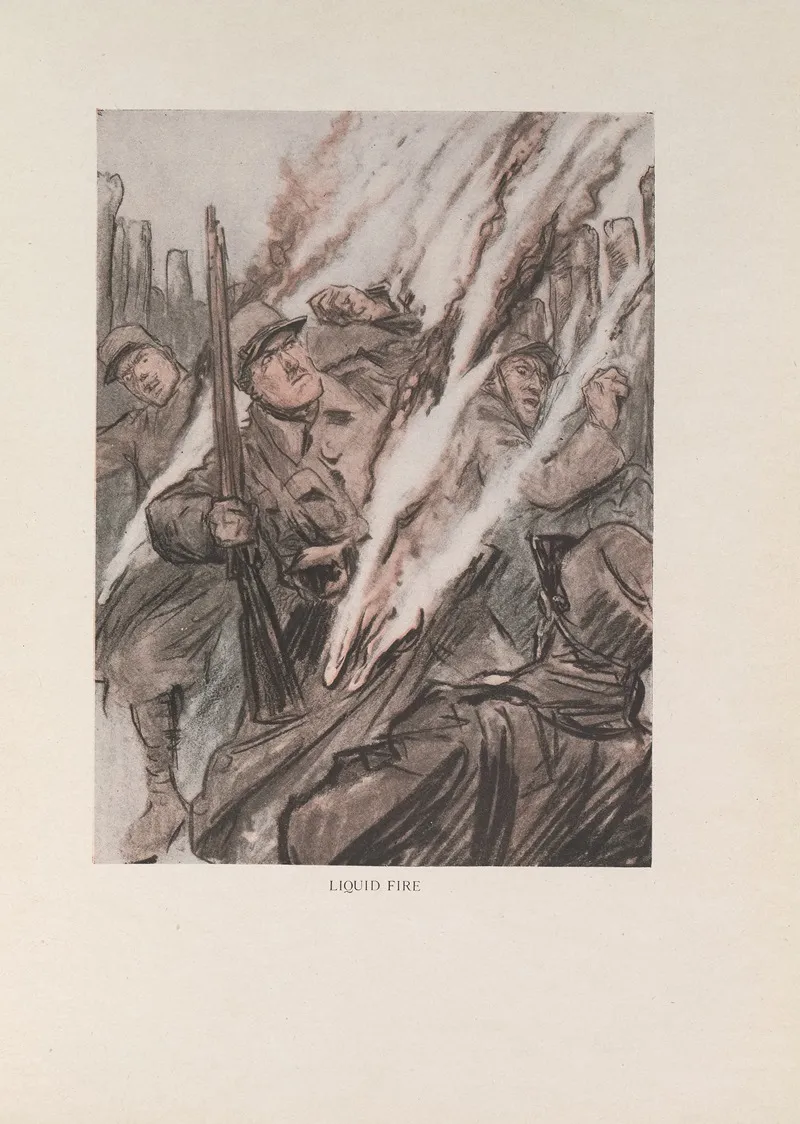 Liquid Fire by Louis Raemaekers - Canvas Print