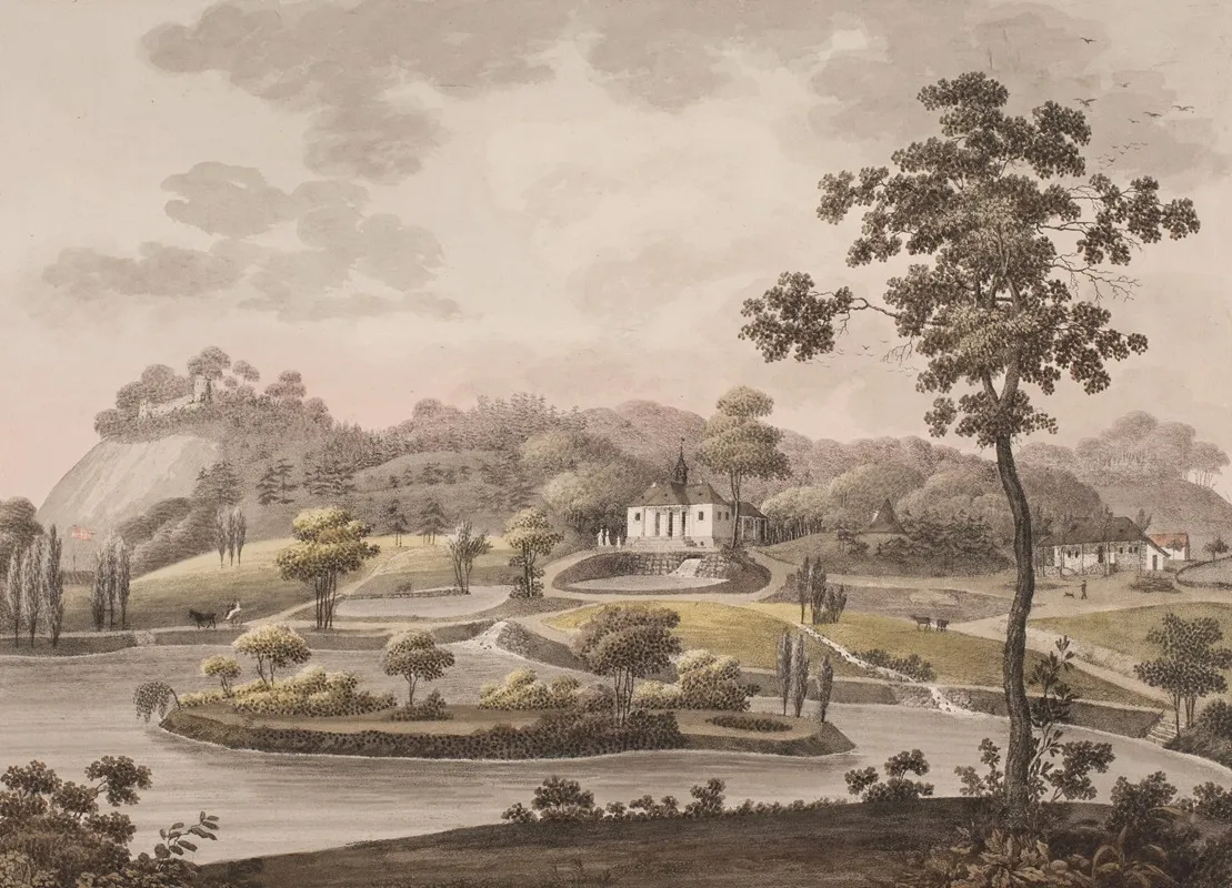 Liselund Pa Mon I Danmark by Søren L. Lange - Canvas Print