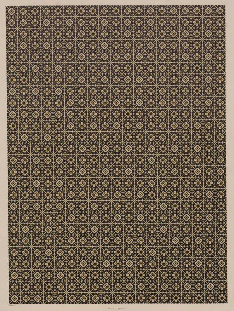 Lithografiertes Papier Flachenmuster 9